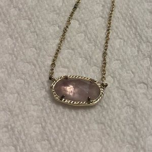 Kendra Scott necklace gold chain amethyst stone